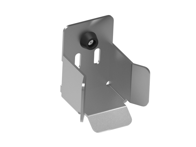 Odbojnik do bram samonośnych, INOX profile 76x76mm